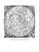Güney Gökyüzü Haritası - Art Print